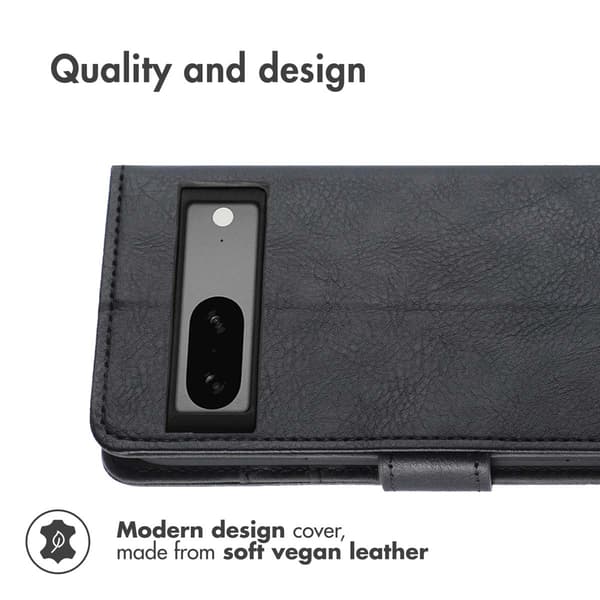 imoshion Luksus bogomslag til Google Pixel 7a - Sort