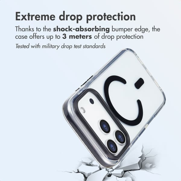 imoshion Combat MagSafe bagsidecover til Apple iPhone 17 Pro - Sort