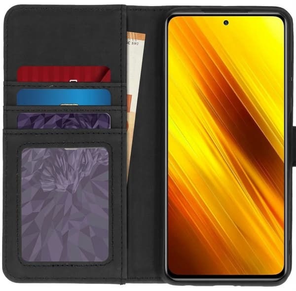 Luksus bogomslag til Xiaomi Poco X3 (Pro) - Sort
