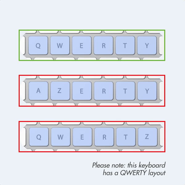 imoshion Wireless Bluetooth Keyboard - Wireless Keyboard - QWERTY - Black