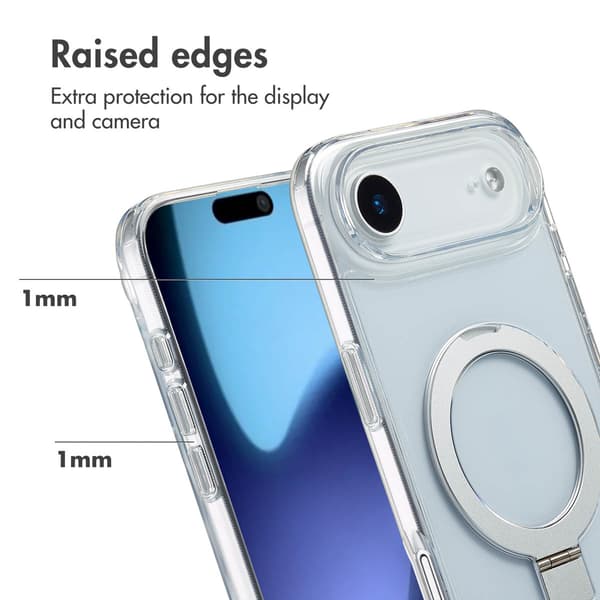 Accezz Ringstativ Baksida med MagSafe för Apple iPhone Air - Transparent