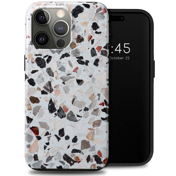 Selencia Vivid Baksida för Apple iPhone 15 Pro Max - Chic Terazzo