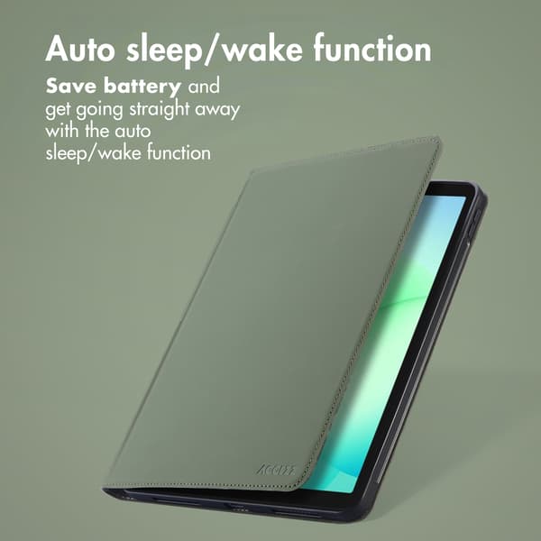 Accezz Classic tablet-etui til Samsung Galaxy Tab A11 Plus - Grøn