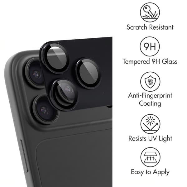 imoshion Kameraskydd glas 2-packför Apple iPhone 18 Pro Max - Svart