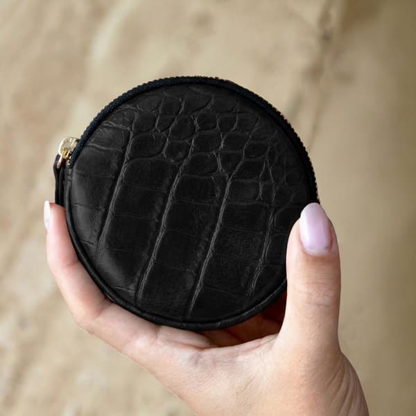 Selencia Nova Mini Pouch - Croco Black