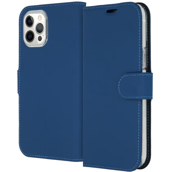 Accezz Wallet Soft Bookcase for Apple iPhone 12 Pro Max - Blue
