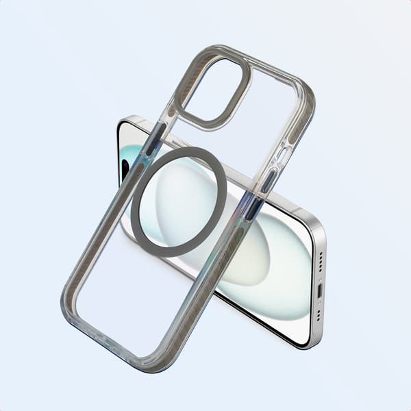 imoshion Combat MagSafe bagsidecover til Apple iPhone 15 - Grå