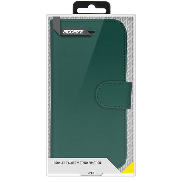Accezz Plånbok Softcase Bokfodral för Apple iPhone 12 (Pro) - Grön