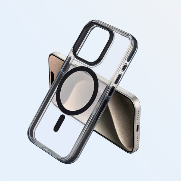 imoshion Combat MagSafe bagsidecover til Apple iPhone 15 Pro - Sort