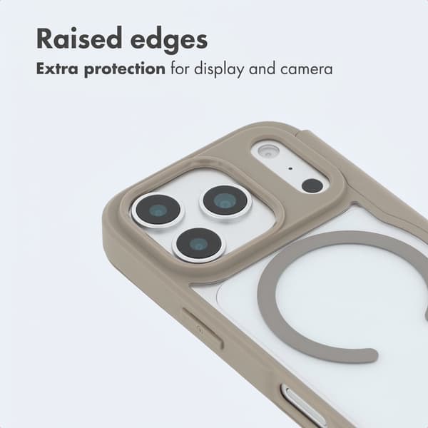 imoshion Transparent bookcase med MagSafe för Apple iPhone 17 Pro Max - Beige