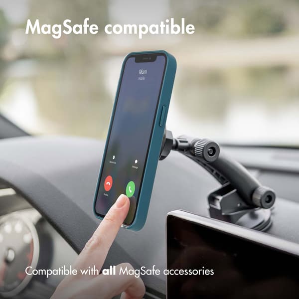 Accezz Leather Backcover with MagSafe for iPhone 14 Max - Dark blue