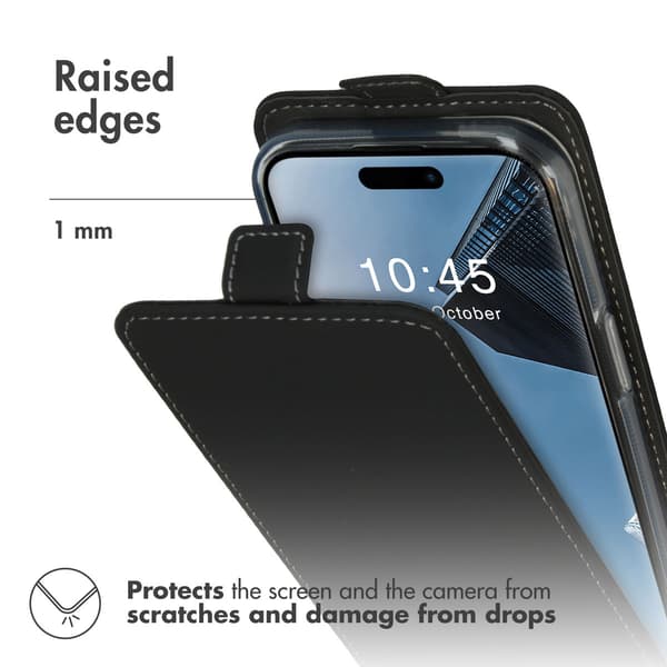 Accezz Flip-etui til Apple iPhone 15 - Sort