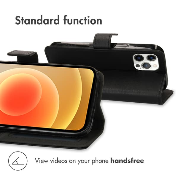 imoshion Luksus bogomslag til Apple iPhone 12 Pro Max - Sort