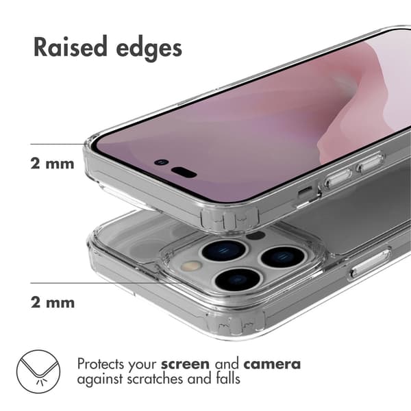 Accezz Xtreme Impact Baksida för Apple iPhone 14 Pro - Transparent