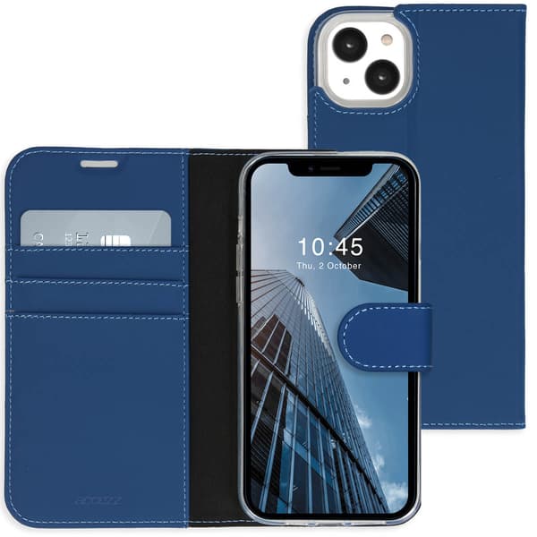 Accezz Plånbok Softcase Bokfodral för Apple iPhone 14 Plus - Mörkblå