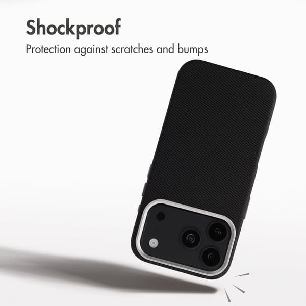 Accezz Mesh bagsidecover med MagSafe til Apple iPhone 17 Pro - Sort