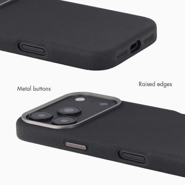 Accezz Mesh bagsidecover med MagSafe til Apple iPhone 17 Pro - Sort