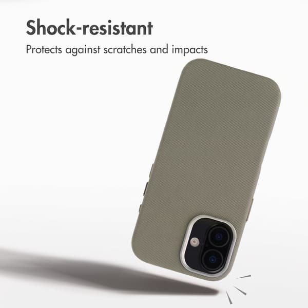 Accezz Mesh bagsidecover med MagSafe til Apple iPhone 16 - Mørkegrå
