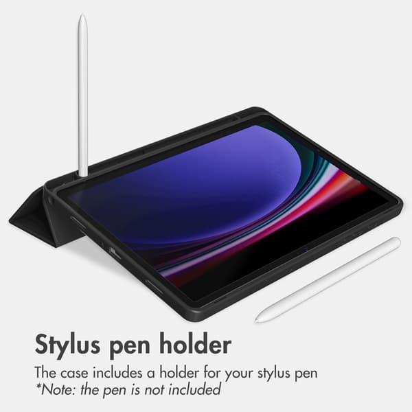 Accezz Smart silicone bogomslag til Samsung Galaxy Tab A9 Plus - Sort