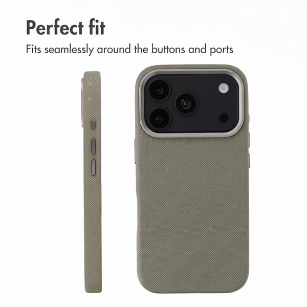 Accezz Mesh bagsidecover med MagSafe til Apple iPhone 17 Pro Max - Mørkegrå