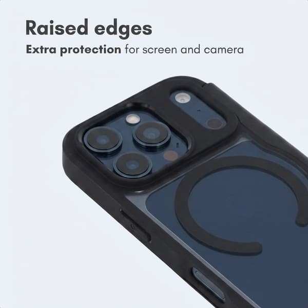 imoshion Transparent bookcase med MagSafe til Apple iPhone 17 Pro Max - Sort