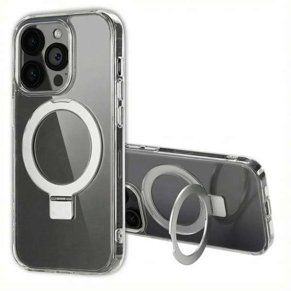 Accezz Ringstativ Baksida med MagSafe för Apple iPhone 14 Pro - Transparent