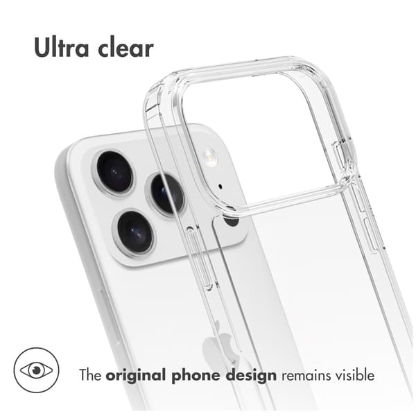Accezz Xtreme Impact Baksida för Apple iPhone 17 Pro - Transparent