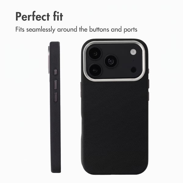 Accezz Mesh bagsidecover med MagSafe til Apple iPhone 17 Pro - Sort