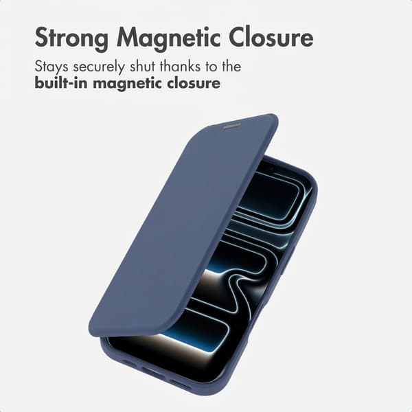imoshion Transparent bookcase med MagSafe för Apple iPhone 17 Pro Max - Blå