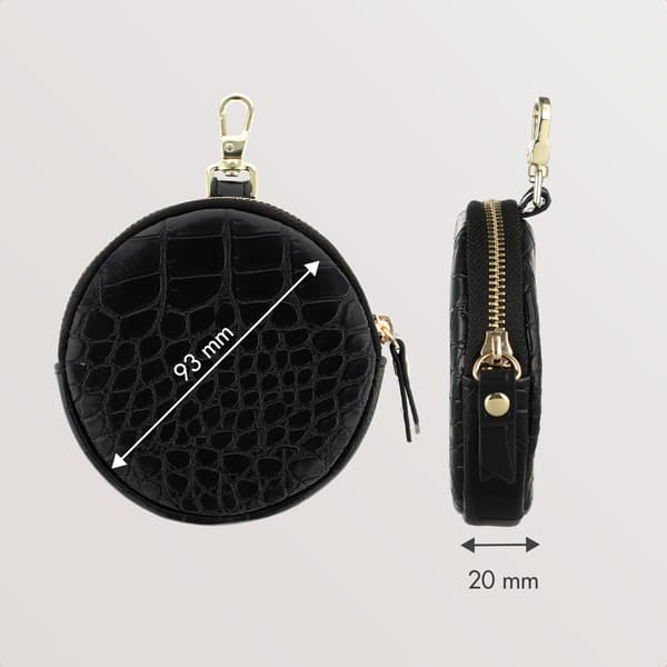 Selencia Nova Mini Pouch - Croco Black