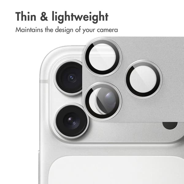 imoshion Kameraskydd glas 2-packför Apple iPhone 17 Pro Max - Silver