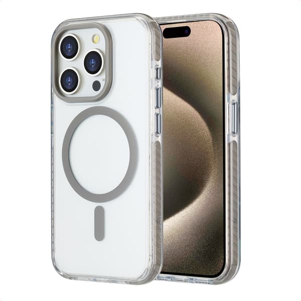imoshion Combat MagSafe Baksida för Apple iPhone 15 Pro - Grå