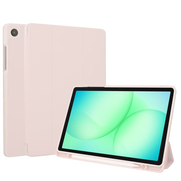 Accezz Smart silikon-bokfodral för Samsung Galaxy Tab A11 Plus / A9 Plus - Rosa