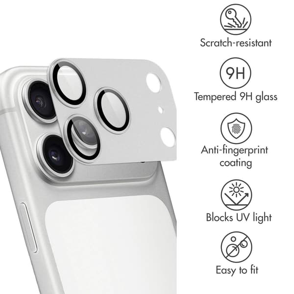 imoshion Kameraskydd glas 2-packför Apple iPhone 17 Pro - Silver