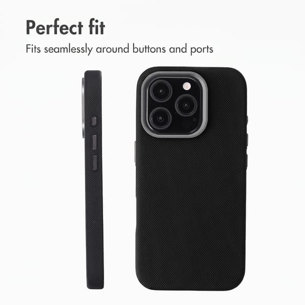 Accezz Mesh bagsidecover med MagSafe til Apple iPhone 16 Pro - Sort