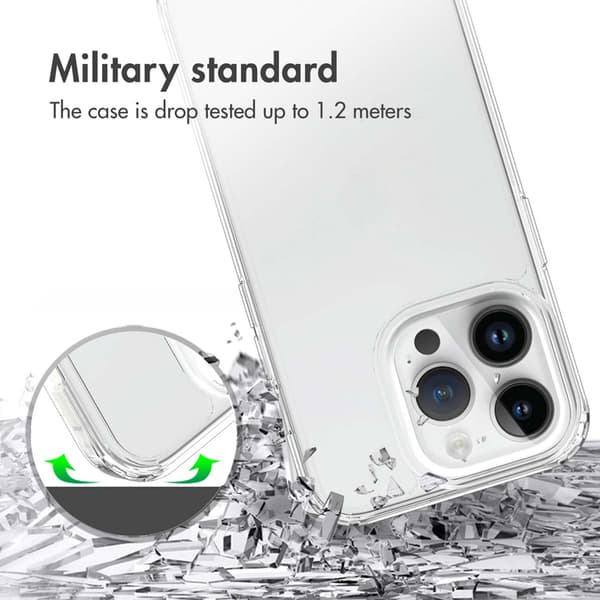 Accezz Xtreme Impact Baksida för Apple iPhone 15 Pro - Transparent