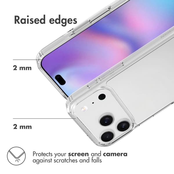 Accezz Xtreme Impact Baksida för Apple iPhone 17 Pro - Transparent