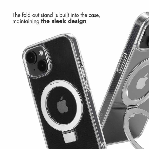 Accezz Ringstativ Baksida med MagSafe för Apple iPhone 14 - Transparent