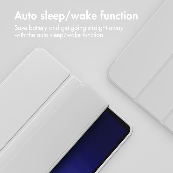 Accezz Smart silikon-bokfodral för Samsung Galaxy Tab A9 Plus - Grå