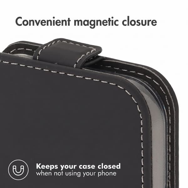 Accezz Flip-etui til Apple iPhone 18 Pro / 17 Pro - Sort