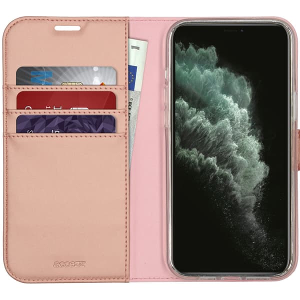 Accezz Plånbok Softcase Bokfodral för Apple iPhone 12 Pro Max - Roséguld
