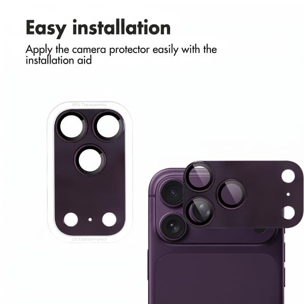 imoshion Kameraskydd glas 2-packför Apple iPhone 18 Pro Max - Plum