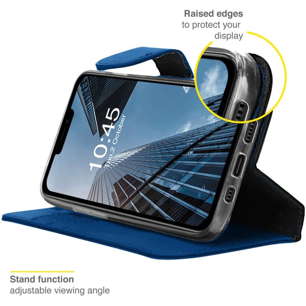 Accezz Plånbok Softcase Bokfodral för Apple iPhone 13 Pro - Mörkblå