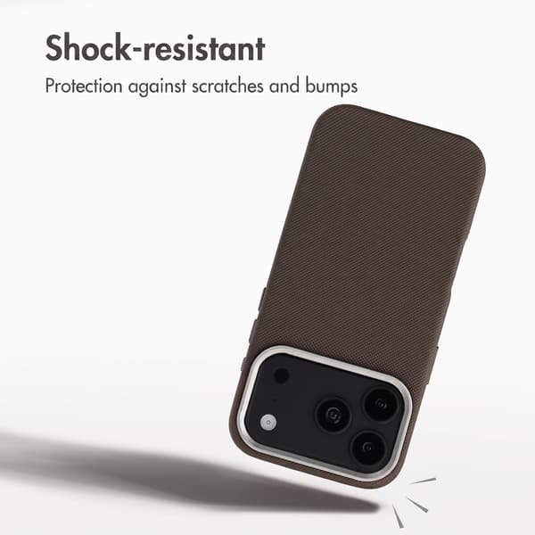 Accezz Mesh bagsidecover med MagSafe til Apple iPhone 17 Pro Max - Brun