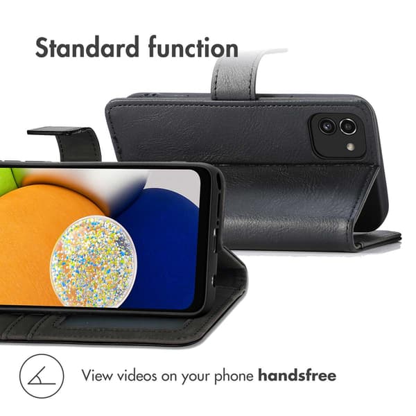 imoshion Luksus bogomslag til Samsung Galaxy A03 - Sort
