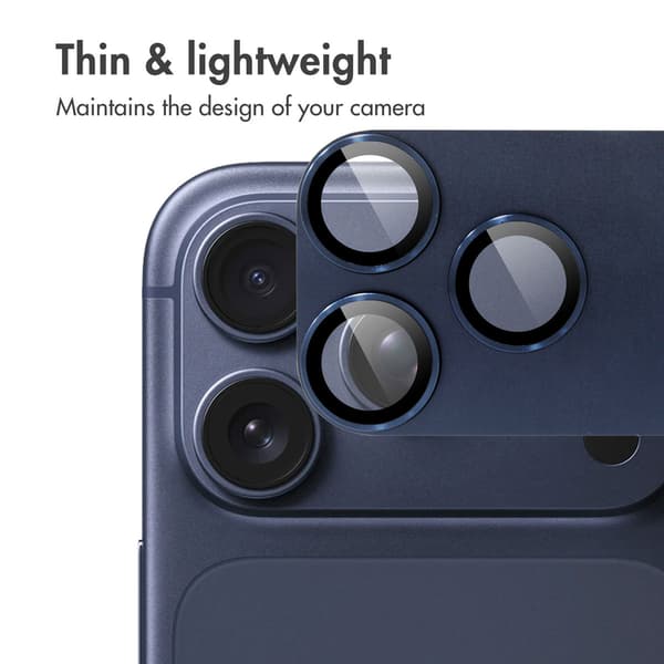 imoshion Kameraskydd glas 2-packför Apple iPhone 17 Pro Max - Deep Blue