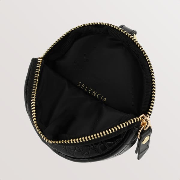 Selencia Nova Mini Pouch - Croco Black