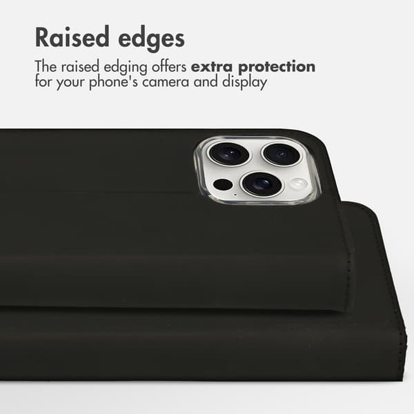 Accezz Plånbok Softcase Bokfodral för Apple iPhone 16 Pro Max - Svart