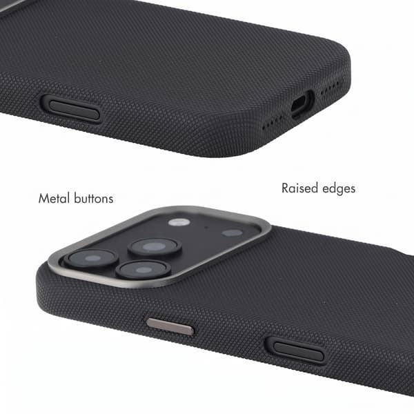 Accezz Mesh bagsidecover med MagSafe til Apple iPhone 17 Pro Max - Sort