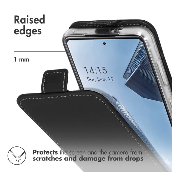 Accezz Flip-etui til Samsung Galaxy S21 - Sort